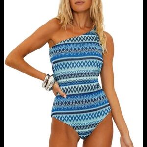 New Beach Riot Alba One Piece Swimsuit Daydream Chevron